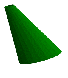 Plate development software for oblique cone shape